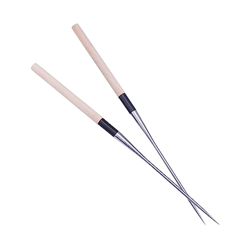 Ciieeo Japanische Essstäbchen aus Edelstahl mit Holzgriff Korrosionsbeständig und Wiederverwendbar für Sushi und Sashimi im Hausgebrauch