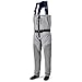 Suwequest Breathable Zip-Front Fishing Waders Waterproof Zippered Stockingfoot Waders Seams Wading Gear Gray XS