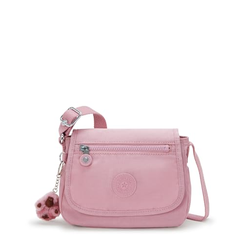 Kipling Mini bolsa transversal Sabian, Blush macio, 7.75''L x 5.75''H x 3.25''D