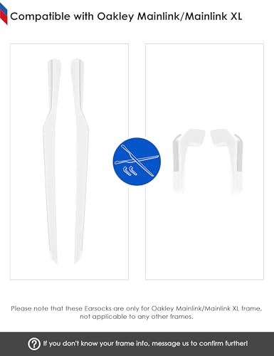 Image of BLAZERBUCK Replacement Ear Socks for Oakley Mainlink OO9264 Sunglasses