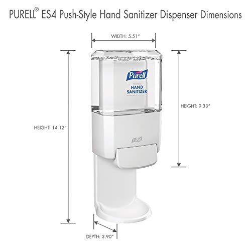 PURELL Hand Sanitizer ES4 Dispenser, White - Dispenser for ES4 Hand Sanitizer 1200mL Refills - 5020-01