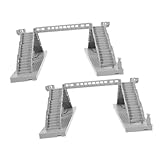 Ajout scénique interactif : la pour modèle de chemin de fer ajoute une touche aux configurations de ponts de voies ferrées, créant des scènes attrayantes pour la construction de trains miniatures et d'accessoires ferroviaires, modèle de , décoration de table de sable