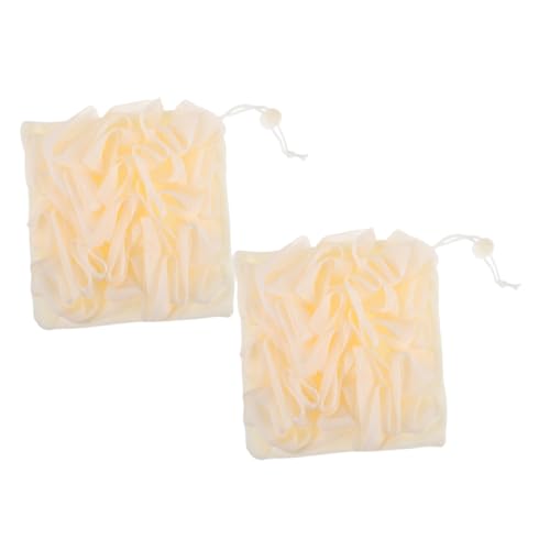 FRCOLOR 2Pcs Portable Exfoliating Bath Cloth with Soap Pocket Dual Sided Shower Scrubber for Body Care Travel Friendly Exfoliate Ball for Men and Women Soft and Durable Design