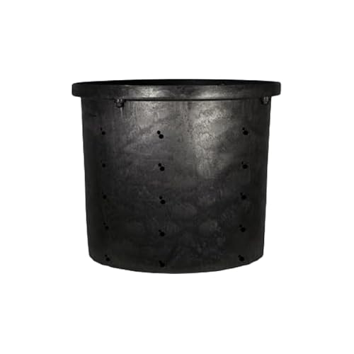 MY DIY Center - Sump Pump Basin with Basin Lid - 15 Gallon Capacity, 17" x 16" - Perforated Sump Pump Bucket With 40 Drilled Holes - Comes With Lid - Crawl Spaces, Yards, Patios and Driveways