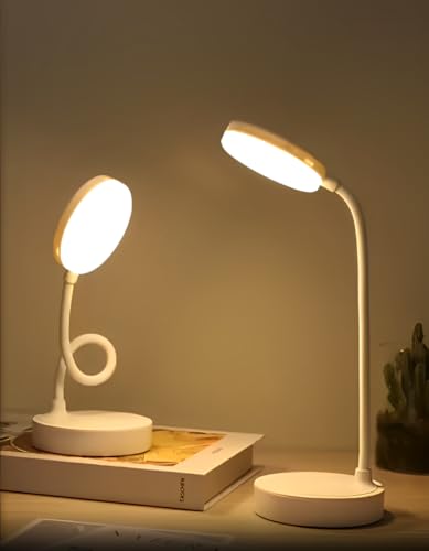 Luminaria de Mesa Led Articulada com 3 Níveis de Luminosidade Bateria Recarregável Ideal para Estudo
