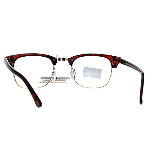Multi Focus Progressive Reading Glasses 3 Powers In 1 Square Tortoise Gold +2.5 #TOP2