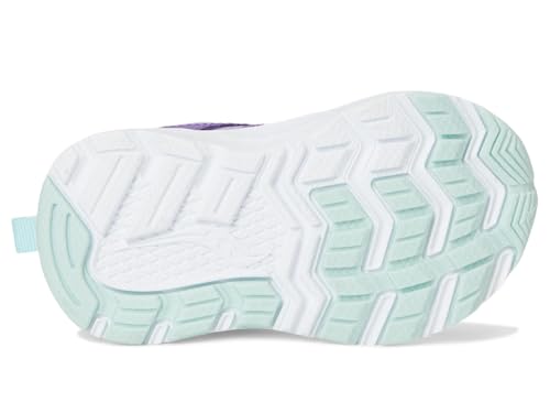 Saucony Kids (Vida) Kids Ride JR. Sneaker, Purple/Turq, 8.5 Wide US Unisex Toddler3
