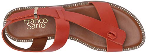 Image of Franco Sarto Womens Glenni Ankle Strap Flat Sandals