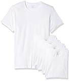 Calvin Klein Mens Cotton Classics Multipack Crew Neck T-Shirts, White, M