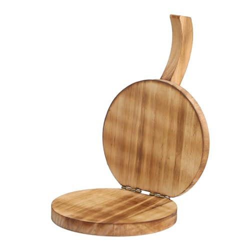 Wooden Tortilla Press Maker Dumpling Wrapper Presser Ergonomic Mexican Tortillera Presser for Pastry Tortillas Dumpling Skin, Style A