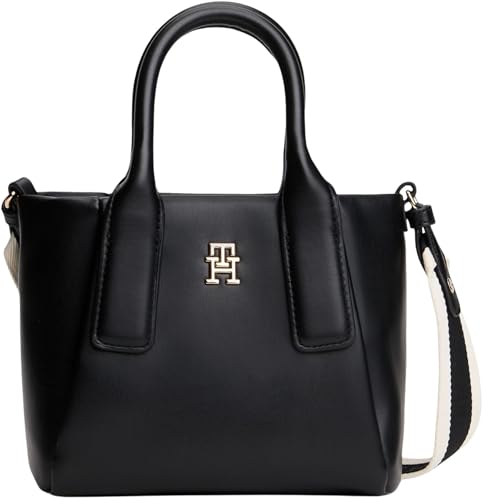 Tommy Hilfiger Th Essential AW0AW18371 - Bolso de mano para mujer, color negro (negro), talla única
