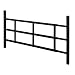 Defender Security S 4751 FIXED Window Guard, 22 in. - 38 in. x 15-1/4 in., Steel, Black, 3-Bar, NON-EGRESS