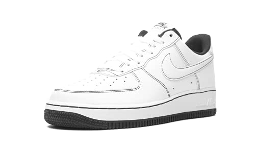 Image of Nike Men's Air Force 1 '07 An20 Basketball Shoe, White Black, 15