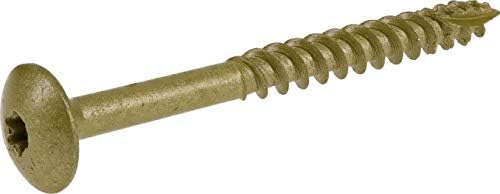 Power Pro 47876 Lag Screws, 5/16" x 3-1/2", Star Drive Construction Lag Screws, Rust Resistant, Ceramic Coated Bronze, 5lb Tub, 125 pcs