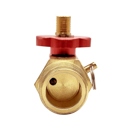 BesNPT Portable Air Tank Manifold with Fill Port, Aluminum Valve and Relief Bypass, 1/2" NPT Tank x 1/4" NPT Hose x 1/8" NPT Gauge For Air Compressor Portable Carry Tank