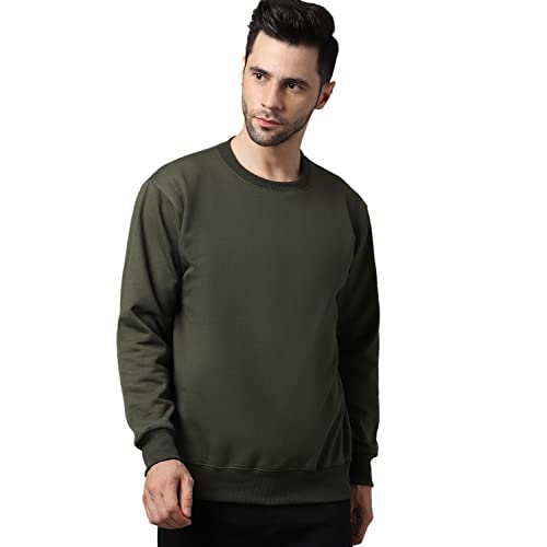 Image of Mack Jonney Fleece Round Neck Solid Sweatshirt for Men (Pack of 2)-SW RRN MLG MRN 02-P