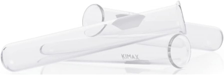 45042-25200 KG-33 Borosilicate Glass 75mL Test Tube with Lip and Marking Spot, Clear (Pack of 24)