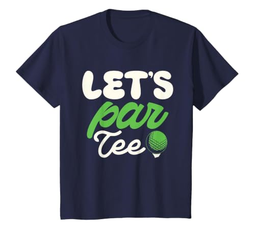 Let's Par Tee Golf Shirt Golfer Golf Player Team Men Women T-Shirt, Youth, Navy Blue, Large