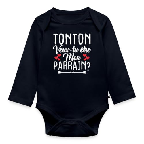 Annonce grossesse tonton avec ce body bébé manches longues bio Spreadshirt