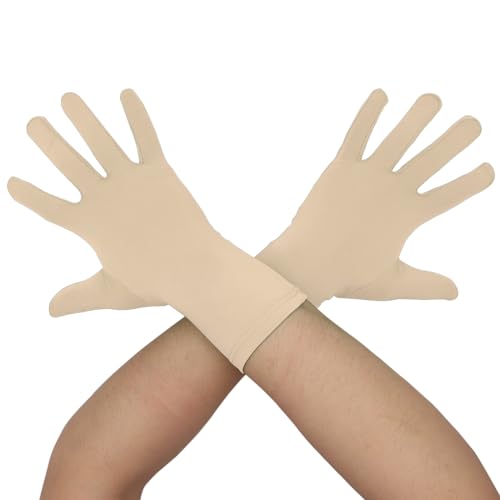 Aniler Unisex Wrist Length Full Finger Costume Stretchy Gloves (One Size Skin)