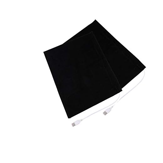 Lelukee USB Heat Pad,2pcs Large Electric USB 2 Amp Warm Winter Waterproof Clothing Heating Pads-35℃-40℃-for Neck Back Abdomen Lumbar Heating Pad Pet Warmer