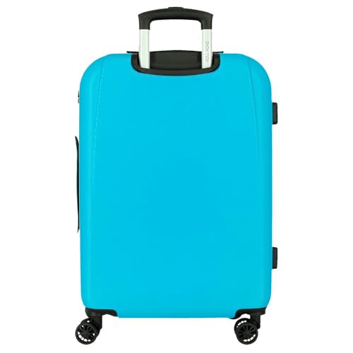 Valise soute légère Roll Road Menorca turquoise 46x65x24cm extensible - 3