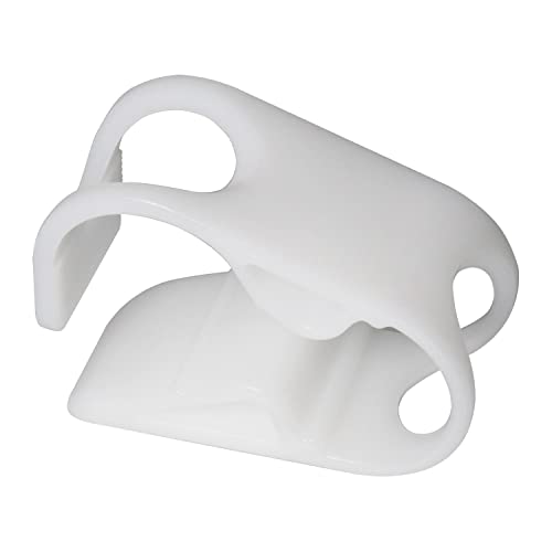 Dgbrsm 2Pcs 1/2"-3/4" Tube Od Shut Off Hose Clamp Adjustable Tube Clamp Water Flow Control Tube Clip, White #TOP3