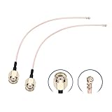 QUARKZMAN 2 Stück U.FL1 Auf RP-SMA Stecker Koaxialkabel 15 cm SMA Stecker Auf mhf1 MHF1 RG178 Koaxialkabel Für WLAN-Router Antennen Mini PCI WLAN-Radios