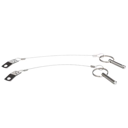 Seachoice Tethered Stainless Steel Quick Disconnect Release Pins, 1/4 in.
