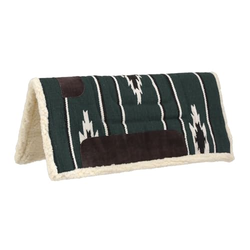 Tough 1 Sierra Saddle Pad - 24 x 24 - Hunter/Black/Cream