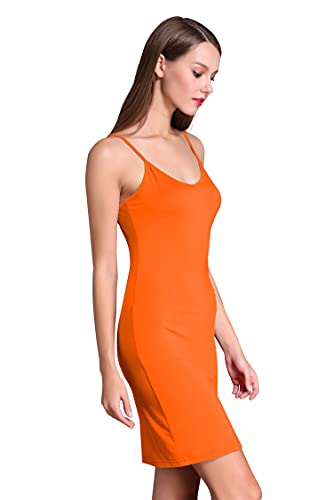 Image of Coreal Women's Modal Spaghetti Strap Slip Under Dress Stretchy Layering