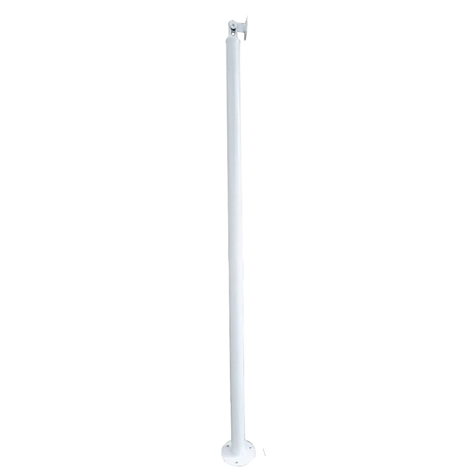 GLDYTVF White Stair Handrail with Adjustable Bracket - Indoor Round Railing Post, Deck & Porch Guardrail Spindles for Home & Hotel Use (75cm/29.5in)