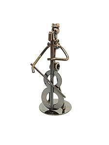Image of 5" Metal Musician Player Collectible Figurine - Cello Player