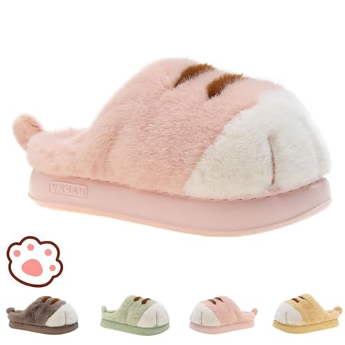 Cat Paw Slippers,Cute Funny 3d Cat Paw Cartoon Slippe,Cat Paw Slippers for Women