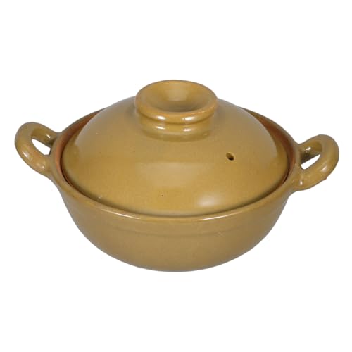 Mobestech Casserole Terre Cuite Traditionnelle Avec Poignée Pour Cuisson Maison Cuisson Lente Adaptée Aux Familles Mijotage Et Riz Braisé