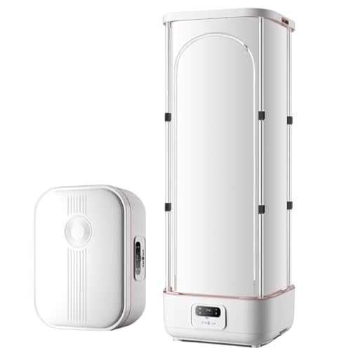 Máquina de planchado y secado automática, secadora de vapor portátil con circulación de aire caliente y temporizador para uso doméstico, viajes y camping