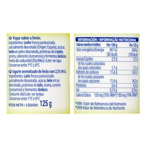 Hacendado Yogur sabor limón 12 x 125 g Pack 12