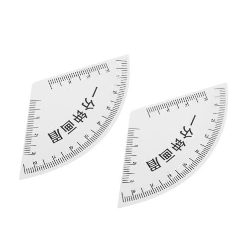 WOONEKY 2 Piezas Reutilizables Reglas de PVC para Diseño de Cejas Plantillas Guía de Medición para Maquillaje Profesional Adaptables Formas de Rostro