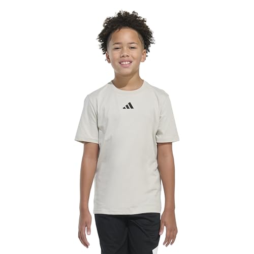 Image of Adidas Boys Short Sleeve Raglan Poly Tee