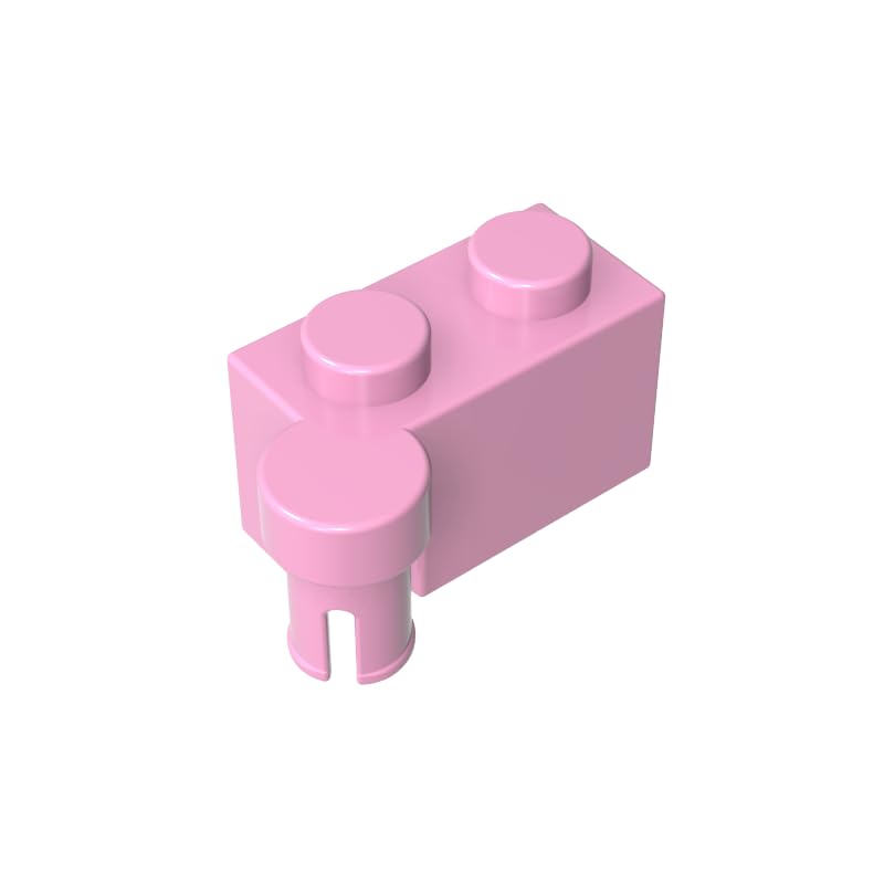 Gobricks 3830 Hinge Hinge Brick 1x4 [Upper] 50 Pieces GDS-810 Compatible with Lego Building Blocks Color:Bright Pink — image 1