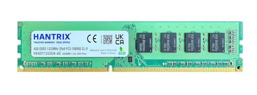 Image of Desktop RAM 4GB DDR3 1333MHz |1.5v 240-Pins PC3-10600 DIMM | Replacement for Samsung | Warranty-3 Years
