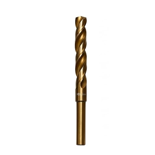 Premium Quality HSS M35 Cobalt 5% Metal Twist Jobber Drill Bit - Normal Shank/Reduced Shank 13mm - Drilling Stainless Steel & Hard Steel Metal Wood Aluminium Plastic (1, 14mm x 151mm)