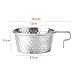 Vaveren Stainless Steel Bowl for Outdoor Cooking and Dining, Silver