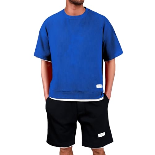 Ensemble 2 pièces coton jogging homme sweat et pantalon de sport léger