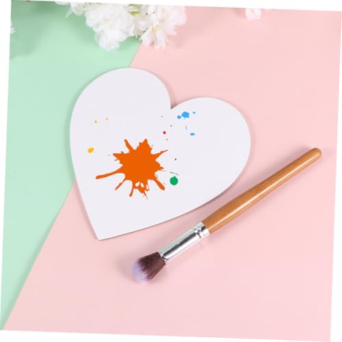 Tablero para pintar óleo y acrílico en forma de corazón con lienzo de algodón de pintor 7