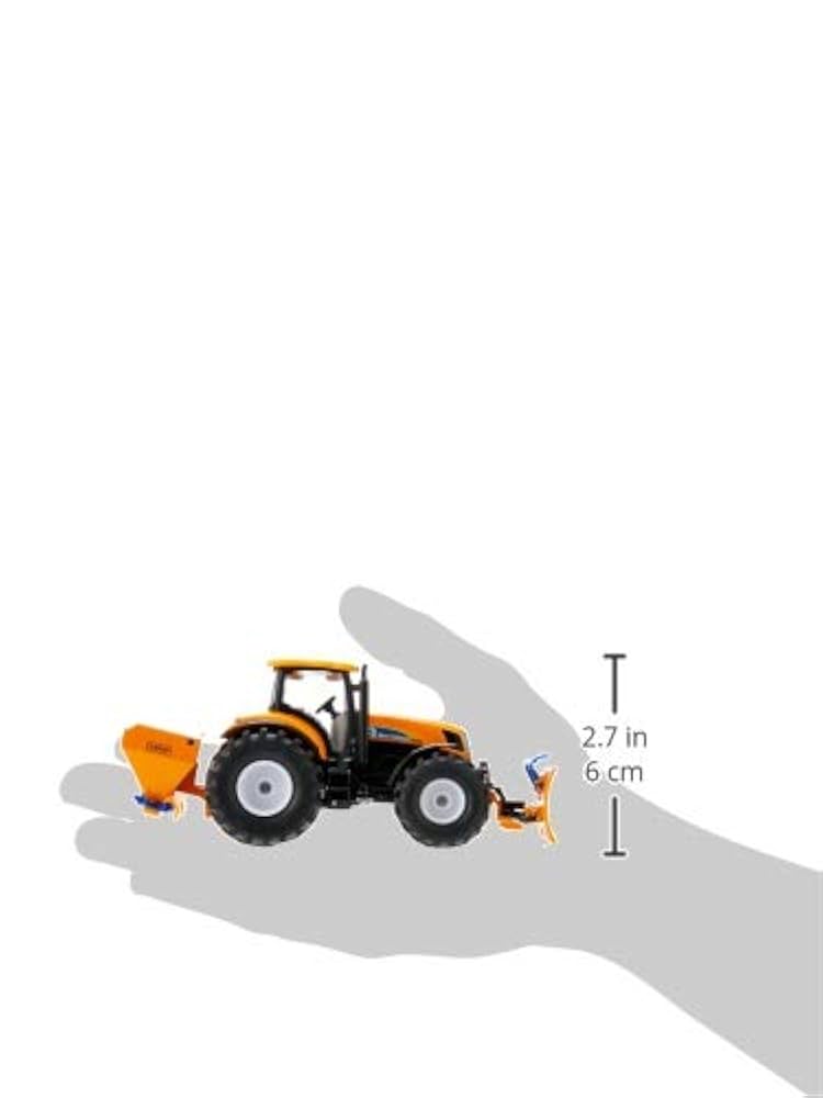Amazon.com: Siku 2940, Tractor with Snowplough and Salt