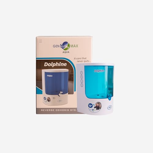 Dolphine GenMax Aqua Reverse Osmosis Water Purifier System, Blue and White