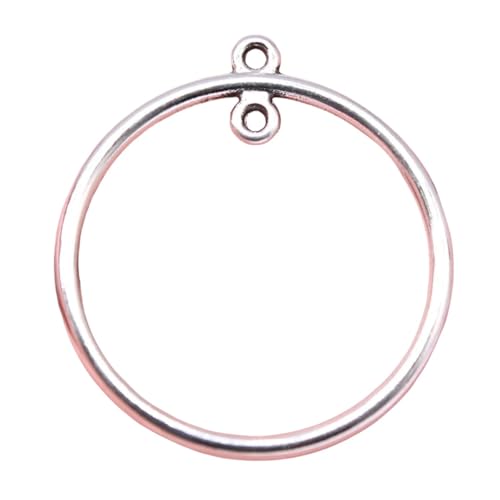 Breloques boucles d'oreilles géométriques en argent antique : Le cadeau créatif pour passionnée DIY