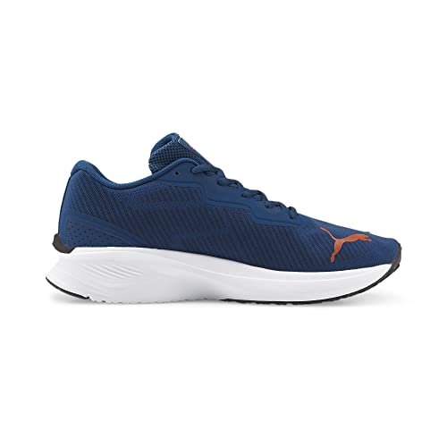PUMA PUMA Mens Aviator Running Shoe, Sailing Blue-Cherry Tomato, 12