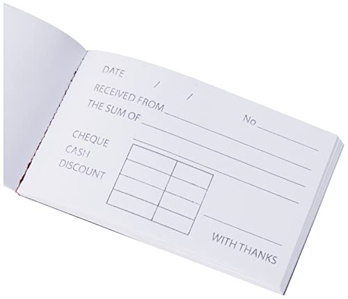 Silvine Duplicate Cash Receipt Book - 30 Receipts Per Book, Gummed (63 X 105Mm) #TOP2